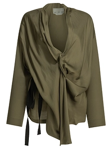 Sa Su Phi Viscose Draped Shirt