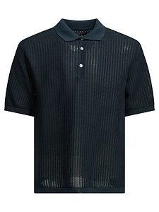 Beams Plus Polo Shirt With Buttons Made Of Washi Yarn