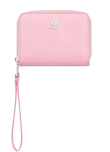 CourrÈGes Wallet Leather Zipped Compact