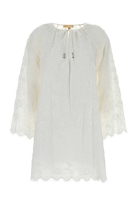 Michael By Michael Kors White Cotton Dress