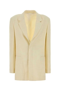 Carven Yellow Viscose Blend Blazer