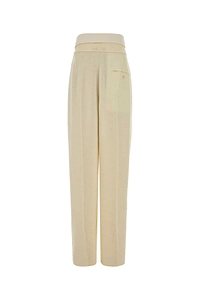 Carven Cream Gabardine Orchidã¨ Pant