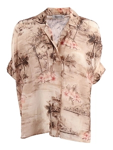 Shirt A Porter Casacca Voile Stampata