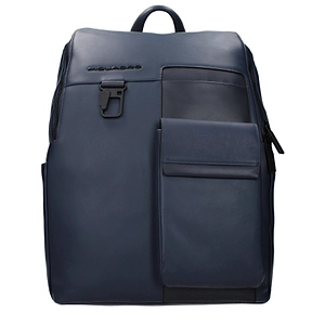 Piquadro Backpacks And Bags Man Leather Blue
