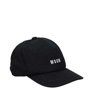 Msgm Hats Cotton Black