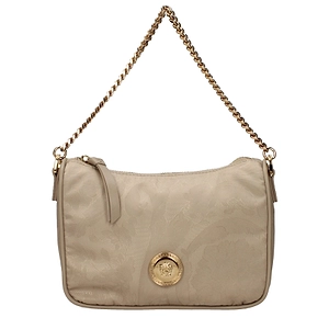 Versace Hobo Handbag Beige/Sand Fabric