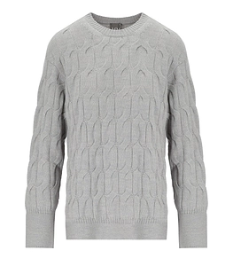 Mm Max Mara Quid Grey Crewneck Jumper