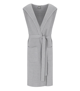 Mm Max Mara Badesse Grey Long Sleeveless Cardigan