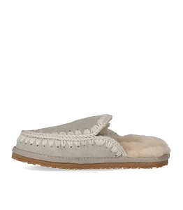 Mou Full Eskimo Stich Silver Birch Slipper