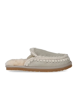 Mou Full Eskimo Stich Silver Birch Slipper