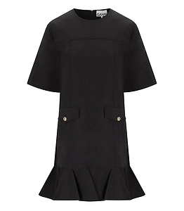 Ganni Black Stretch Mini Dress