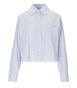 Max Mara Weekend Eden Light Blue Striped Shirt
