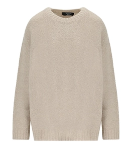 Max Mara Weekend Peso Beige Crewneck Sweater