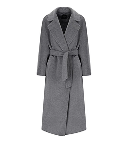 Max Mara Weekend Tempera Grey Belted Coat
