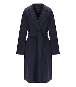 Max Mara Weekend Civada Blue Belted Coat