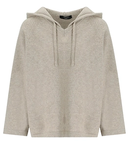 Max Mara Weekend Ghianda Beige Hooded Sweater