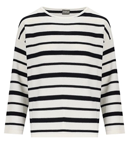 Mm Max Mara Locusta White And Blue Pullover