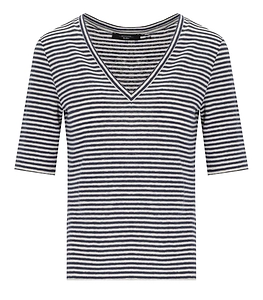 Max Mara Weekend Opzione Blue Striped T Shirt