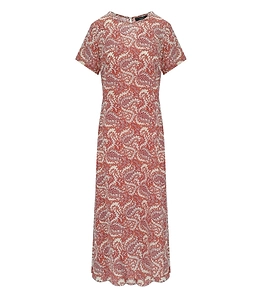 Max Mara Weekend Crespo Brick Red Long Dress