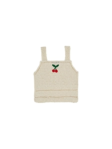 Emile & Ida Top Crochet Con Ciliegie