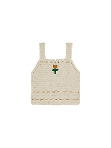 Emile & Ida Top Crochet Con Tulipano