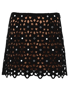 Michael By Michael Kors Gonna Crochet Con Motivo Floreale
