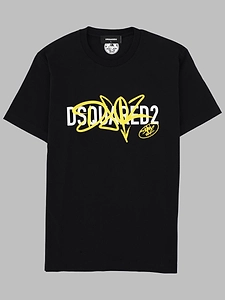 Dsquared T Shirt Con Stampa E Logo