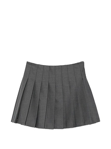Self Portrait Wool Pleated Mini Skirt