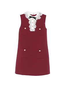 Self Portrait Lace Collar Mini Dress