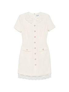 Self Portrait Bouclé Mini Dress