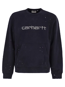 Carhartt Crew Neck Sweatshirt With Spray Effect Logo
