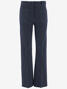 Ql2 Donna Stretch Cotton Velvet Pants