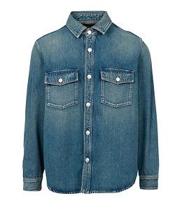 Grifoni Shirts Blue Denim