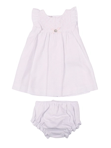 Paz Rodriguez Set Woven Newborn Dress 004 153393 + Knickers 017 153392 Alaia