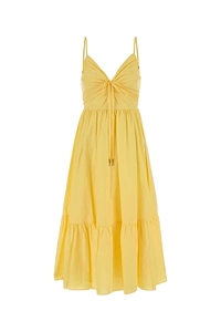 Michael By Michael Kors Yellow Cotton Dress