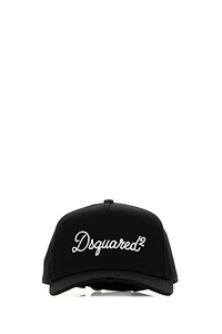 Dsquared Black Cotton Baseball Cap