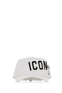 Dsquared White Cotton Baseball Cap