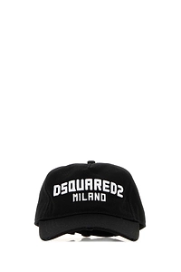 Dsquared Black Cotton Baseball Cap