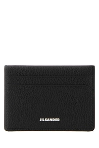 Jil Sander Black Leather Card Holder