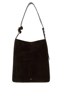 Anya Hindmarch Brown Suede Ringo Bucket Bag