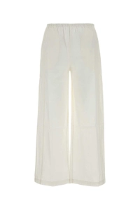 Gimaguas White Cotton Devi Wide Leg Pant