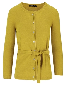 La Rose Cashmere Cardigan Coreana Lunga Con Laccetto