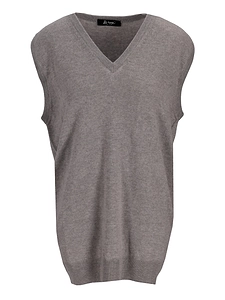 La Rose La Rose Knitwear Gilet Oversize Grigio