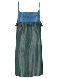 La Rose La Rose Leather Dress Top Azzurro Gonna Verde
