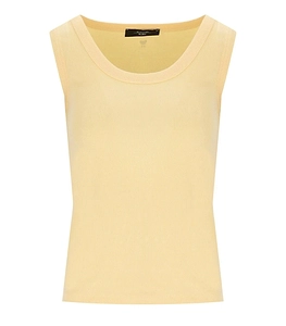 Max Mara Weekend Multic Yellow Ribbed Top