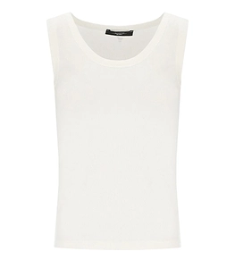 Max Mara Weekend Multic White Ribbed Top