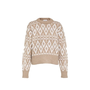 Brunello Cucinelli Jacquard C Mere Sweater