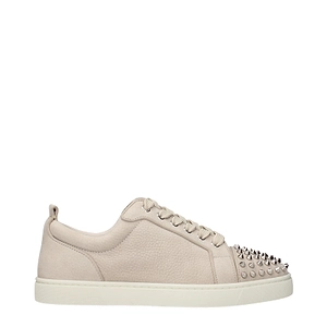 Louboutin Sneakers Louis Junior Men Leather Beige