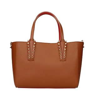 Louboutin Handbag Tote Bag Women Leather Brown/Leather