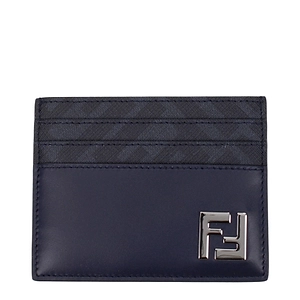 Fendi Document Holder Leather Blue/Night Blue